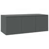 vidaXL TV Cabinet Grey 80x34x30 cm Engineered Wood