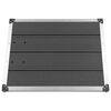 vidaXL Outdoor Shower Tray WPC Stainless Steel 80x62 cm Grey