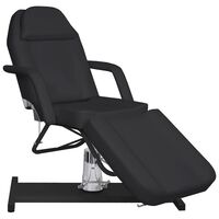 vidaXL Massage Table Black 180x62x(87-112) cm