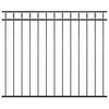 vidaXL Fence Panel "Assen" Steel 163x150 cm Black