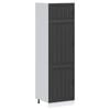vidaXL Kitchen Cupboard "Lucca" Black Engineered Wood