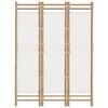 vidaXL Folding 3-Panel Room Divider 120 cm Bamboo and Canvas