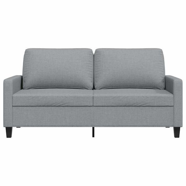 vidaXL 2-Seater Sofa Light Grey 140 cm Fabric