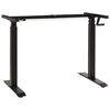 vidaXL Manual Height Adjustable Standing Desk Frame Hand Crank Black