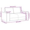 vidaXL 2-Seater Sofa Light Grey 160x78x84 cm Fabric
