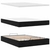 vidaXL Ottoman Bed with Mattress Black Double Velvet