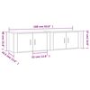 vidaXL Wall-mounted TV Cabinets 2 pcs White 80x34.5x40 cm