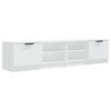 vidaXL 2 Piece TV Cabinet Set White 80x35x36,5 cm Engineered Wood