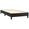 vidaXL Box Spring Bed with Mattress Black 100x200 cm Faux Leather