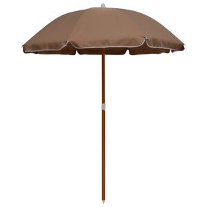 vidaXL Garden Parasol | Taupe | Polyester, steel | 180 cm