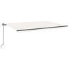 vidaXL Manual Retractable Awning 500x300 cm Cream