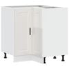 vidaXL Kitchen Corner Base Cabinet "Porto" High Gloss White