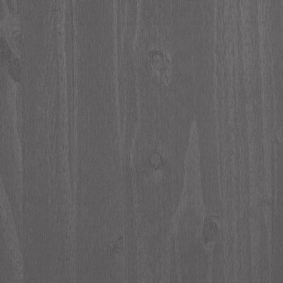 vidaXL Wardrobe HAMAR Light Grey 99x45x137 cm Solid Wood Pine