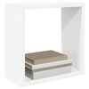 vidaXL Wall Cube Shelves 4 pcs White and Sonoma Oak 30x15x30 cm