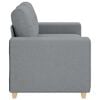 vidaXL Loveseat Sofa Light Grey 160x77x82 cm Fabric