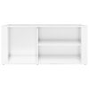 vidaXL Shoe Cabinet High Gloss White 100x35x45 cm Engineered Wood
