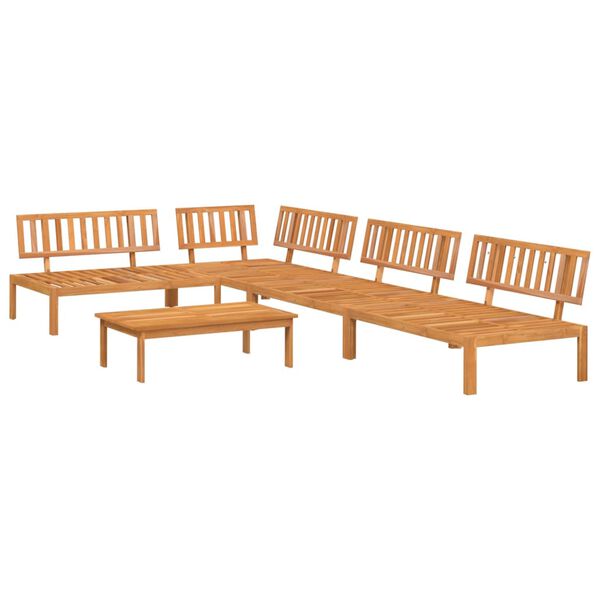 vidaXL 5 Piece Garden Pallet Sofa Set Solid Wood Acacia
