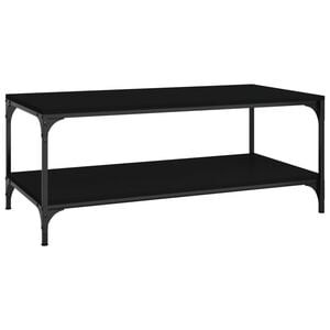 vidaXL Coffee Table Black 100x50x40 cm Engineered Wood