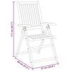vidaXL 5 Piece Garden Dining Set 140x80x74 cm Solid Wood Acacia