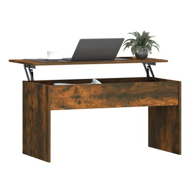 vidaXL Coffee Table Smoked Oak 102x50.5x52.5 cm Engineered Wood
