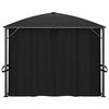 vidaXL Gazebo with Curtains 400x300x265 cm Anthracite
