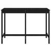 vidaXL Garden Table Black 159.5x82.5x110 cm Solid Wood Pine