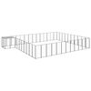 vidaXL Dog Kennel Black 37.51 m² Steel