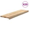 vidaXL Stair Treads 20 pcs Untreated 90x30x2 cm Solid Wood Oak
