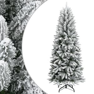 vidaXL Artificial Christmas Tree with Flocked Snow 150 cm PVC&PE
