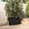 vidaXL Garden Planter Black 100x50x70 cm Solid Pinewood