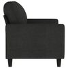 vidaXL 2-Seater Sofa Black 120 cm Fabric