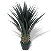 vidaXL Artificial Plant | Green | Plastic | Medium | Decorative Inlays