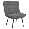 vidaXL Relaxing Chair with Stool Dark Grey Velvet