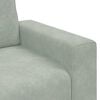 vidaXL Sofa Chair Light Grey 60 cm Velvet