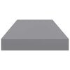 vidaXL Floating Wall Shelves 2 pcs Grey 60x23.5x3.8 cm MDF