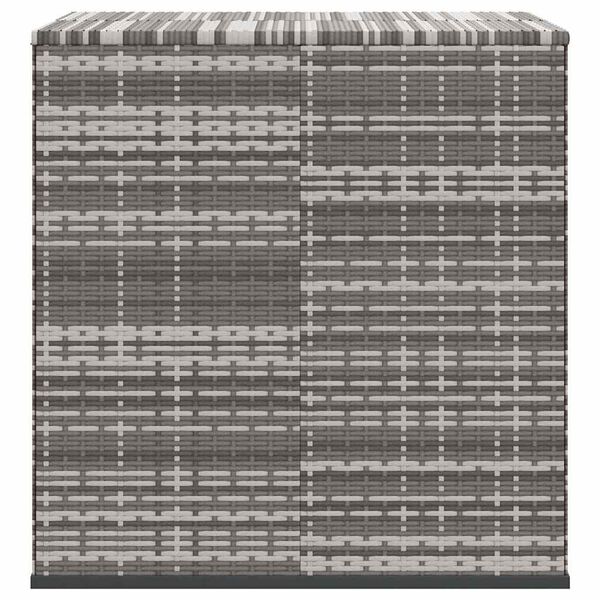 vidaXL Garden Cushion Box PE Rattan 100x97.5x104 cm Grey