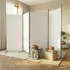 vidaXL 4-Panel Room Divider White 346x180 cm Fabric