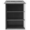 vidaXL Garden Shed with Rack Anthracite 205x130x183 cm Iron