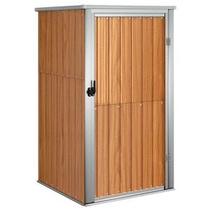 vidaXL Tool Shed | Brown | Galvanised steel | Large | Garden Tool Shed
