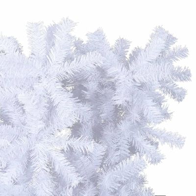 vidaXL Upside-down Artificial Christmas Tree with Stand White 120 cm