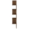 vidaXL Wall Corner Shelf Brown Oak 20x20x127.5 cm Engineered Wood