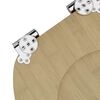 vidaXL WC Toilet Seats 2 pcs with Soft Close Lids MDF Bamboo Design
