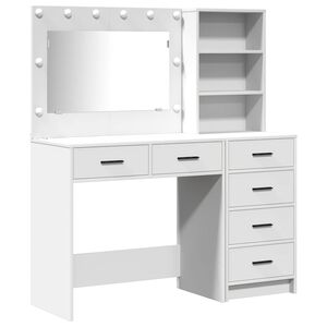 vidaXL Dressing Table 2 pcs White 78.5 x 41 x 135 cm Engineered Wood