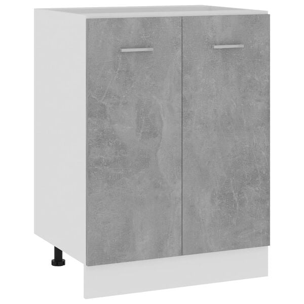 vidaXL Bottom Cabinet Lyon Concrete Grey 60x46x81.5 cm Engineered Wood