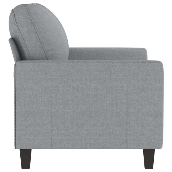 vidaXL 2-Seater Sofa Light Grey 120 cm Fabric