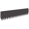 vidaXL Lawn Edging 10 pcs 103 x 25 cm Steel Black