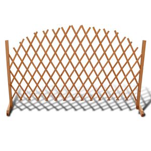 vidaXL Trellis Fence Solid Wood 180x100 cm