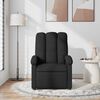 vidaXL Massage Recliner Chair Black Fabric