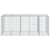 vidaXL Gabion Basket with Cover 250x100x100 cm Galvanised Iron