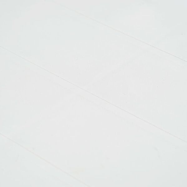 vidaXL Garden Table White 220x90x72 cm Plastic Rattan Look